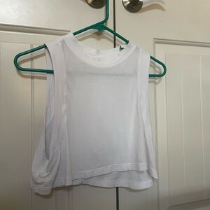 White lulu cropped tank size 2